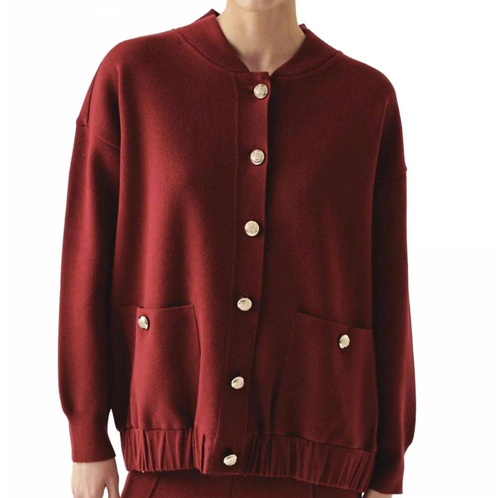 NEW EXQUISE barbara cardigan in cherry